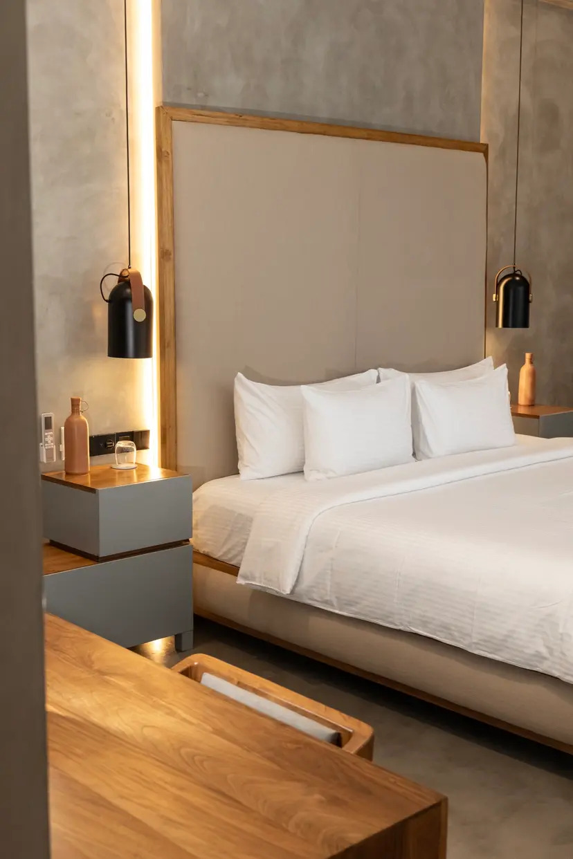 The Loft — a double-height room with skylights and a mezzanine reading nook